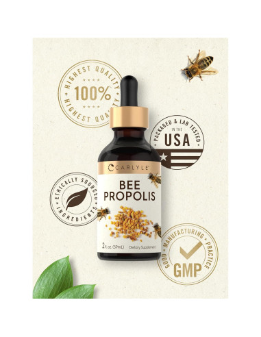Extracto de Propolis de Abeja Carlyle 60 ml - Suplemento Sin OGM