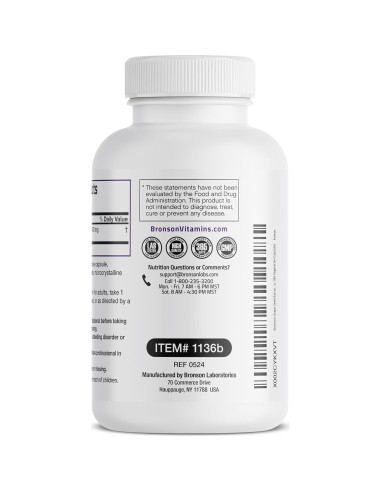 Extracto de Semilla de Uva Bronson 400 mg - 180 Cápsulas Vegetarianas
