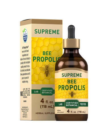 Tintura de Propóleos de Abeja Piping Rock 118 ml - Suplemento Sin OGM