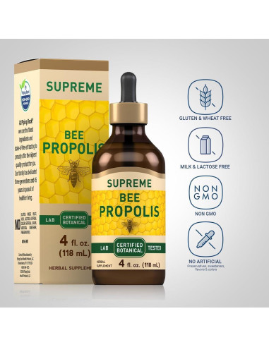 Tintura de Propóleos de Abeja Piping Rock 118 ml - Suplemento Sin OGM