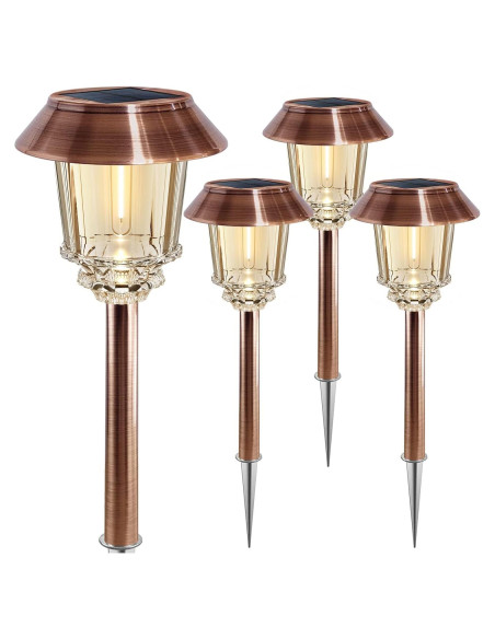 Luces Solares XMCOSY+ 4 Piezas Jardín Regulables IP65 Luces Solares XMCOSY+ 4 Piezas Jardín Regulables IP65