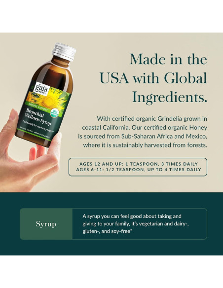 Jarabe Bronquial Gaia Herbs 160 ml - Soporte Inmunológico y Pulmonar Jarabe Bronquial Gaia Herbs 160 ml - Soporte Inmunológico y Pulmonar