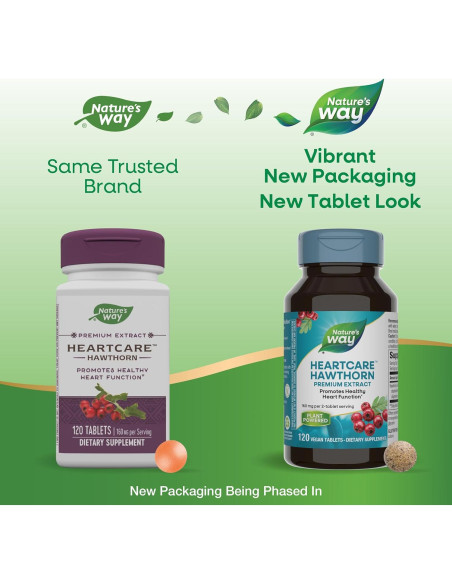 Extracto de Espino Nature's Way 120 Tabletas Cuidado del Corazón Extracto de Espino Nature's Way 120 Tabletas Cuidado del Corazón