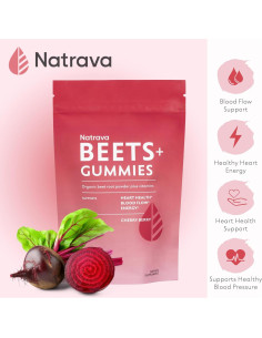 Gomitas Natrava Beets+ 60 unidades - Suplemento de remolacha 2