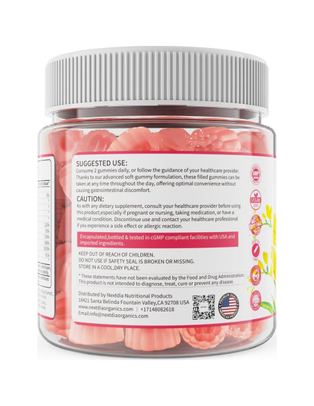 Gomitas de Inositol Veganas NEXTDIA 60ct - Sin Azúcar Gomitas de Inositol Veganas NEXTDIA 60ct - Sin Azúcar