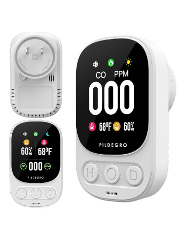 Detector de Monóxido de Carbono Pildegro HD-08 Enchufable 85dB