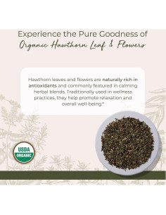 Hojas y Flores de Espino Orgánico Starwest Botanicals 113 g 2