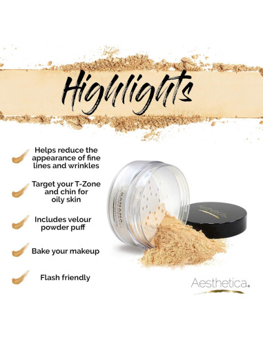 Polvo Suelto Fijador Aesthetica Banana - 19.84 g