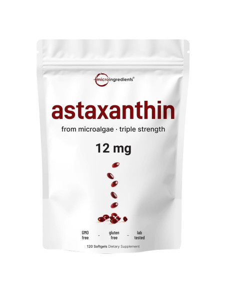 Astaxantina 12mg 120 Gelatinas Blandas Micro Ingredients Astaxantina 12mg 120 Gelatinas Blandas Micro Ingredients
