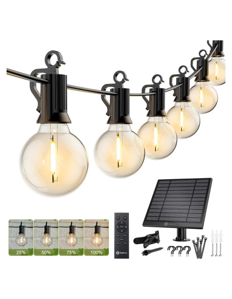 Brightown 17.68m Luces de Cadena Solares con Control Remoto Brightown 17.68m Luces de Cadena Solares con Control Remoto