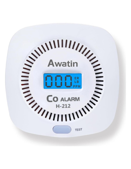 Detector de Monóxido de Carbono Awatin H-212 con Pantalla Digital Detector de Monóxido de Carbono Awatin H-212 con Pantalla Digital