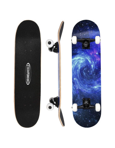 Patineta Completa ChromeWheels 31" Arce Canadiense 7 Capas