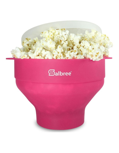 Máquina de Palomitas Salbree Silicona Plegable 16 Tazas Magenta