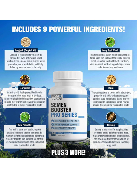 Aumentador de Volumen de Semen EPN - 60 Cápsulas Rápidas Aumentador de Volumen de Semen EPN - 60 Cápsulas Rápidas