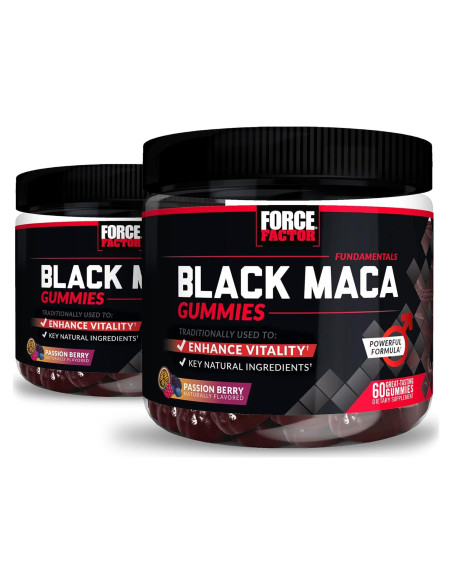 Gomitas de Maca Negra Force Factor 120 unidades - Vitalidad Masculina Gomitas de Maca Negra Force Factor 120 unidades - Vitalidad Masculina