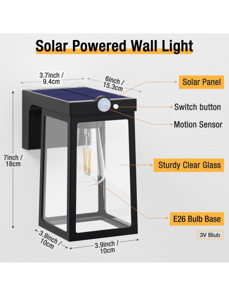 Luces Solares Woolmug 2 Paquete LED con Sensor de Movimiento Luces Solares Woolmug 2 Paquete LED con Sensor de Movimiento