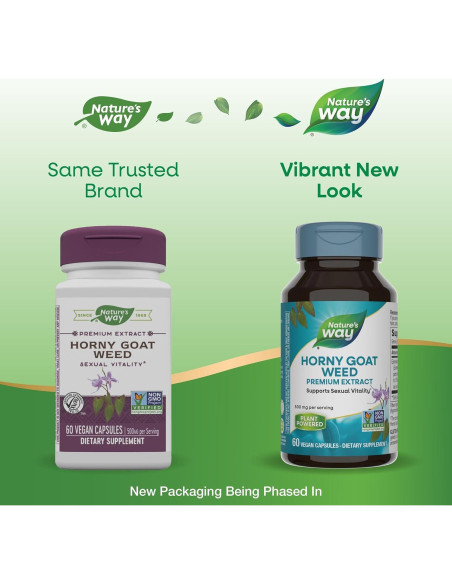 Extracto de Epimedium Nature's Way 500 mg 60 Cápsulas Veganas Extracto de Epimedium Nature's Way 500 mg 60 Cápsulas Veganas
