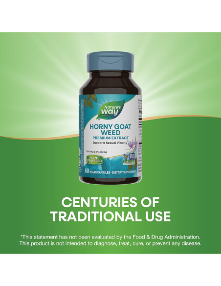 Extracto de Epimedium Nature's Way 500 mg 60 Cápsulas Veganas Extracto de Epimedium Nature's Way 500 mg 60 Cápsulas Veganas