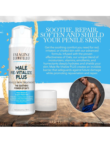 Crema Hidratante Penile Male Re-Vitalize PLUS Avena 150ml