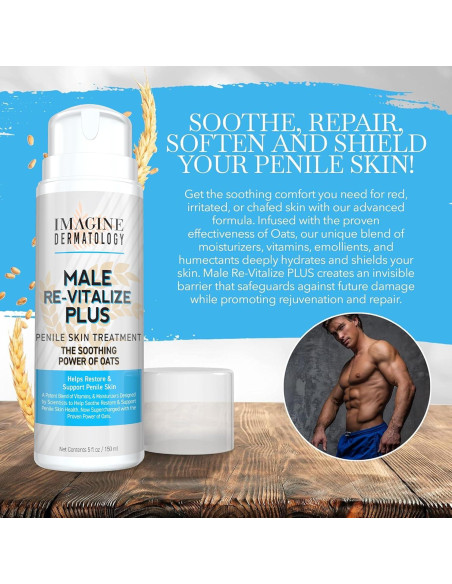 Crema Hidratante Penile Male Re-Vitalize PLUS Avena 150ml Crema Hidratante Penile Male Re-Vitalize PLUS Avena 150ml
