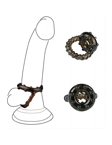 Anillos de Silicona para Hombres Genérico Ajustables Impermeables