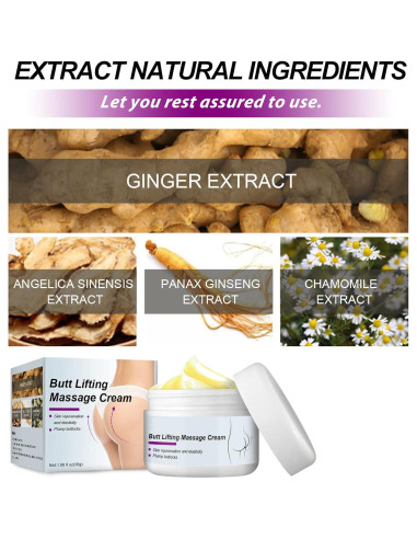 Crema Reafirmante de Glúteos WHHWM 50g - Moldeo y Tensión