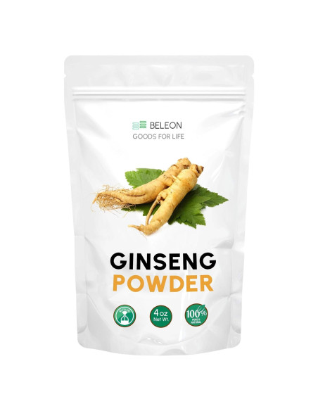 Polvo de Raíz de Ginseng 113g - Suplemento Herbal Beleon Polvo de Raíz de Ginseng 113g - Suplemento Herbal Beleon