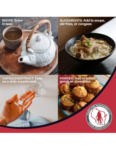 Raíces de Ginseng Americano Dairyland 113.4 g - No OGM, Libre de Gluten