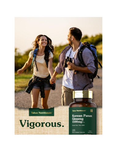 Ginseng Coreano Carlyle 1500mg 120 Cápsulas Suplemento Natural