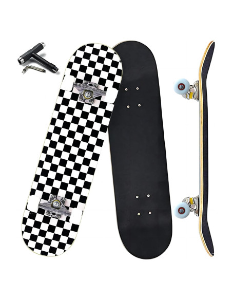 Patineta Completa Anyfun 76cm 7 Capas Arce para Principiantes Patineta Completa Anyfun 76cm 7 Capas Arce para Principiantes