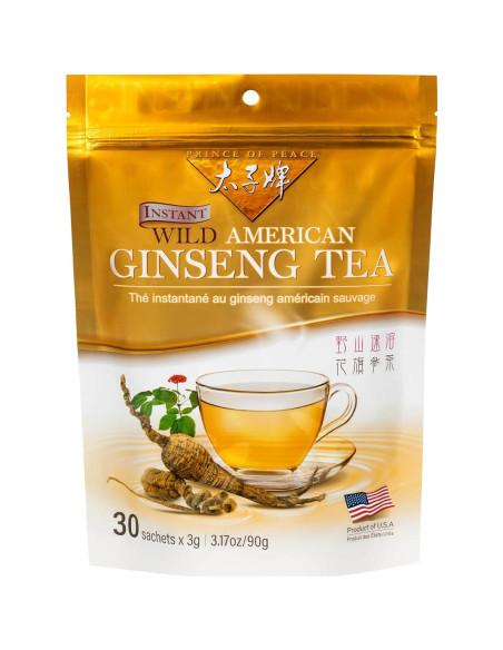 Té Instantáneo Príncipe de la Paz Ginseng Americano 30 Bolsitas Té Instantáneo Príncipe de la Paz Ginseng Americano 30 Bolsitas