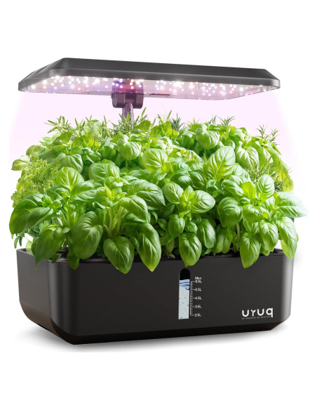 Jardín Hidropónico URUQ 12 Cápsulas con Luz LED Ajustable Jardín Hidropónico URUQ 12 Cápsulas con Luz LED Ajustable