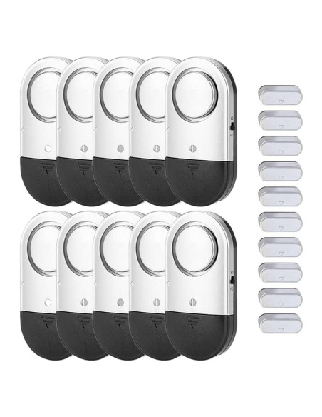 Sensores de Alarma Inalámbricos Rmweify 10 Paquetes 120dB Sensores de Alarma Inalámbricos Rmweify 10 Paquetes 120dB