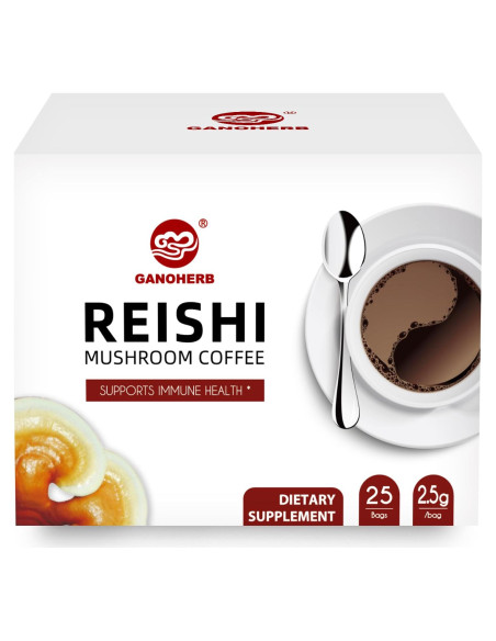 Café Instantáneo Orgánico Ganoderma Reishi 62.4g - Sin Azúcar Café Instantáneo Orgánico Ganoderma Reishi 62.4g - Sin Azúcar