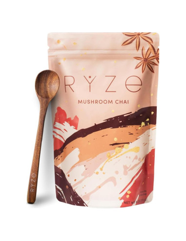 Chai de Champiñones RYZE con 6 Champiñones Adaptogénicos 280g