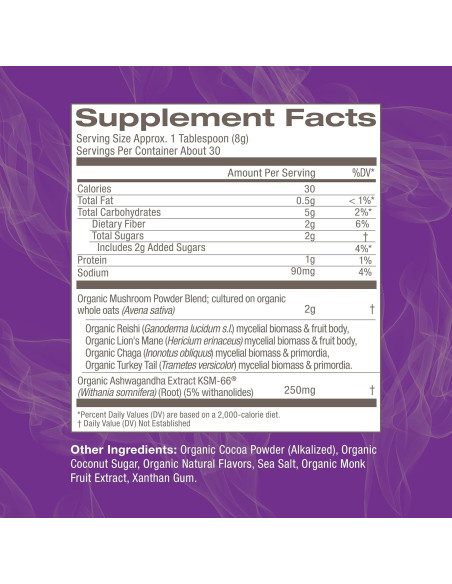Mezcla de Chocolate Caliente Om Mushroom Superfood 240g Mezcla de Chocolate Caliente Om Mushroom Superfood 240g