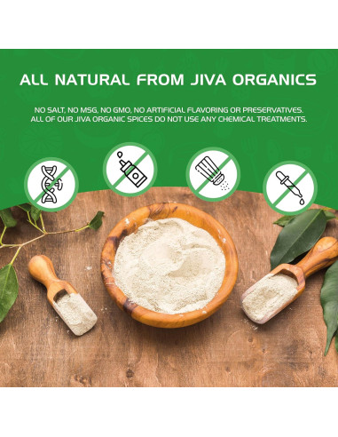 Polvo de Shatavari Orgánico Jiva Organics 396g - Hierba Ayurvédica Pura
