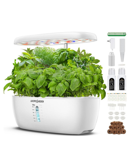 Cultivador Hidropónico Ahopegarden 12 Cápsulas 4L LED Cultivador Hidropónico Ahopegarden 12 Cápsulas 4L LED