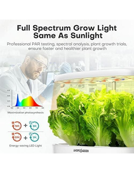 Cultivador Hidropónico Ahopegarden 12 Cápsulas 4L LED Cultivador Hidropónico Ahopegarden 12 Cápsulas 4L LED