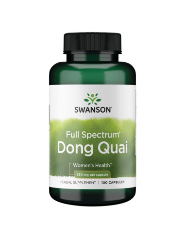 Swanson Dong Quai 530 mg 100 Cápsulas - Suplemento Herbal