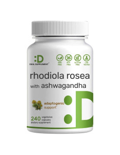 Suplemento Adaptogénico Deal Rhodiola Rosea 5000mg 240 Cápsulas Veganas