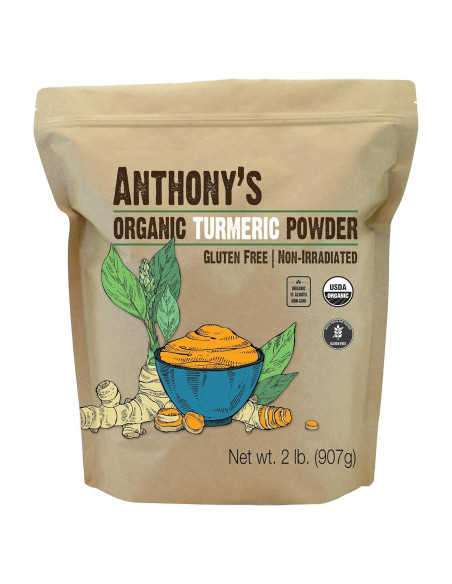 Polvo de Cúrcuma Orgánica Anthony's 0.91 kg Sin Gluten Polvo de Cúrcuma Orgánica Anthony's 0.91 kg Sin Gluten