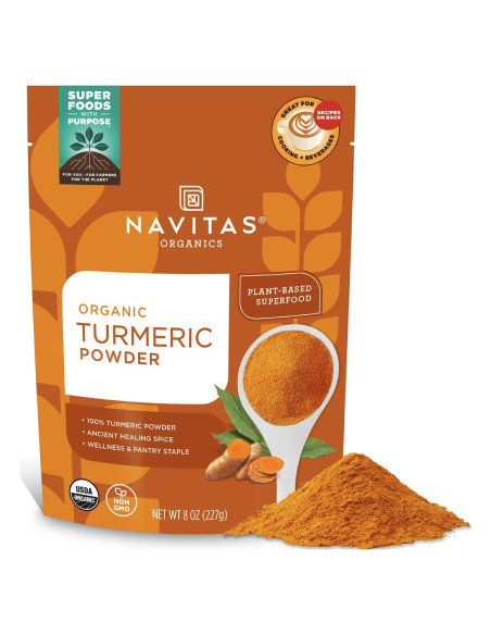Polvo de Cúrcuma Orgánica Navitas 227g - Antiinflamatorio Natural Polvo de Cúrcuma Orgánica Navitas 227g - Antiinflamatorio Natural