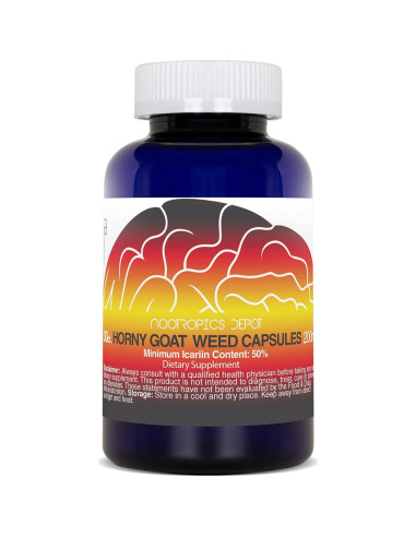 Cápsulas Nootropics Depot Horny Goat Weed 200mg 30 Conteo