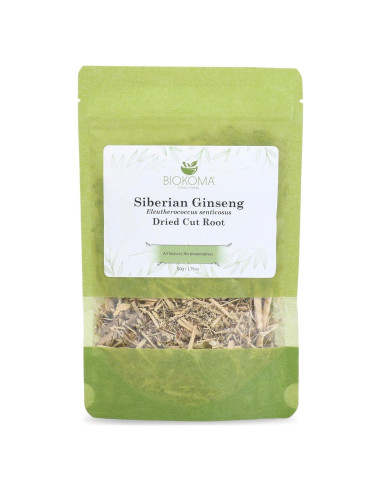 Ginseng Siberiano Biokoma Raíz Cortada 50g - Té Herbal Natural
