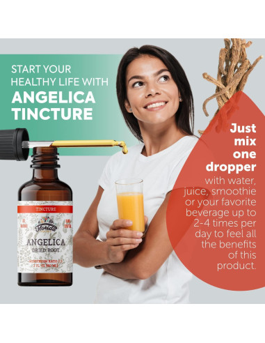 Tintura de Angélica Orgánica Florida Herbs 60 ml Suplemento Herbal