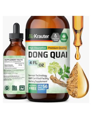 Tinctura de Dong Quai BIO KRAUTER 118.29 ml - Salud de la Mujer
