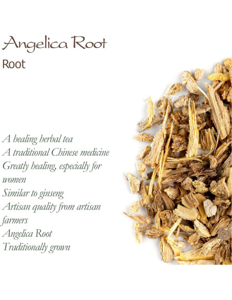 Té Orgánico de Raíz de Angélica Seco 100g - Valley of Tea Té Orgánico de Raíz de Angélica Seco 100g - Valley of Tea