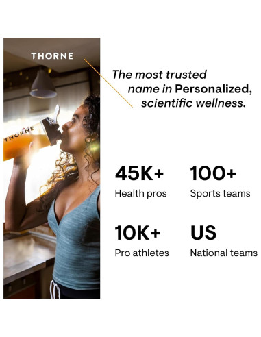 Suplemento Ginseng Plus Thorne - 60 Cápsulas - Enfoque y Memoria