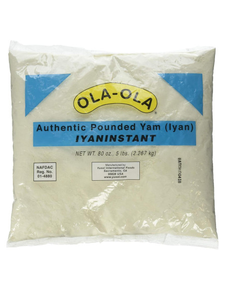 Yam Instantáneo Ola Ola 2.27 kg - Auténtico Pounded Yam Yam Instantáneo Ola Ola 2.27 kg - Auténtico Pounded Yam